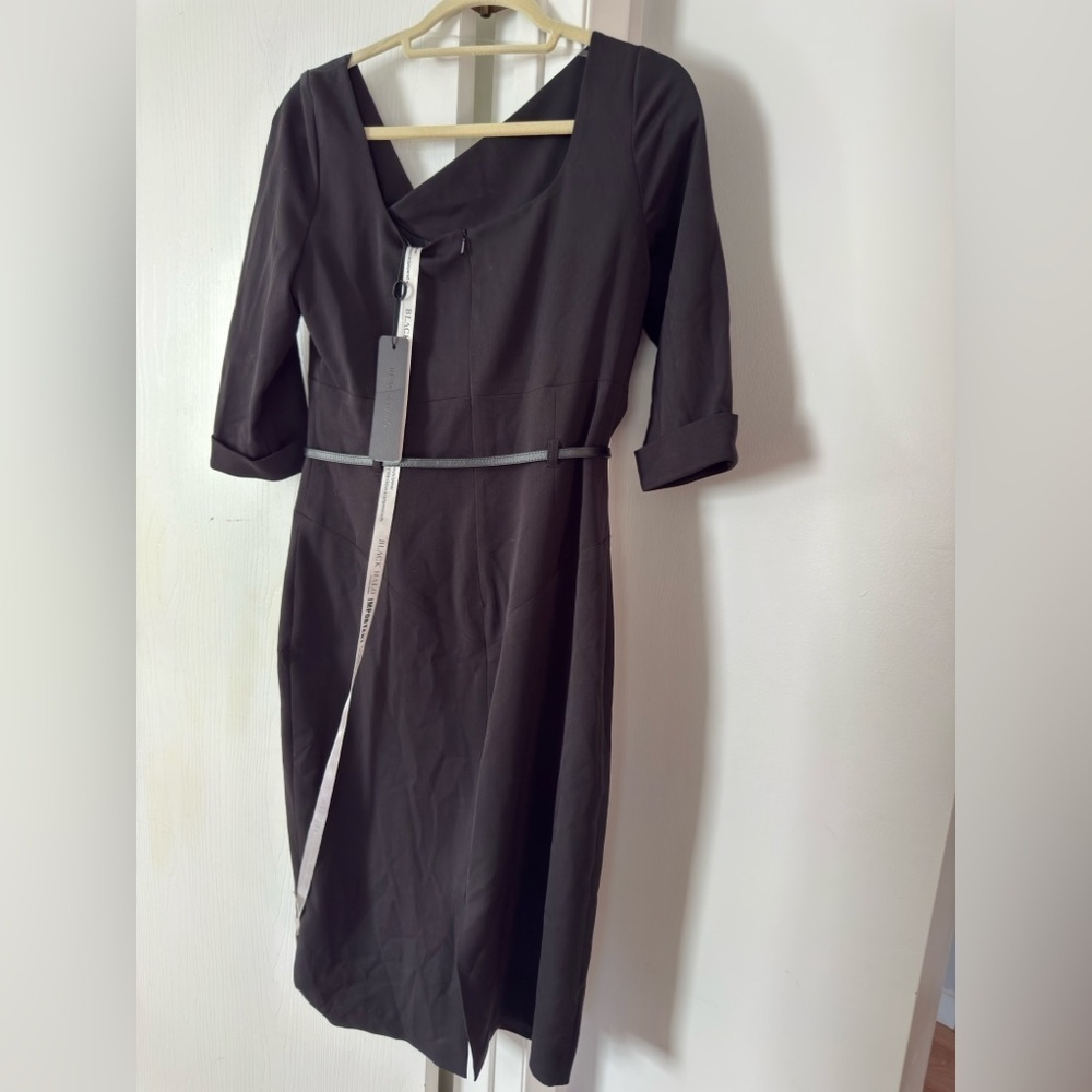 Black Halo Classic 3/4 Sleeve Jackie O Sheath Dress - Picture 5 of 7